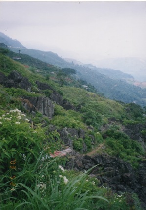 スリランカの山道