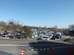 こちらは2月10日の駐車場のようす。こんなに混むこともあります。