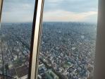 東京スカイツリー天望デッキからの眺め。地球は丸い。