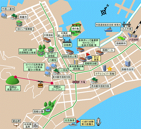 函館観光マップ