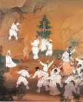 日本神話の画像(天の岩戸開き）