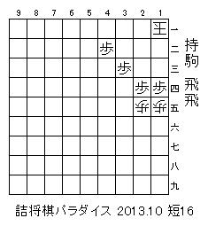 詰将棋パラダイス 2013.10 短16