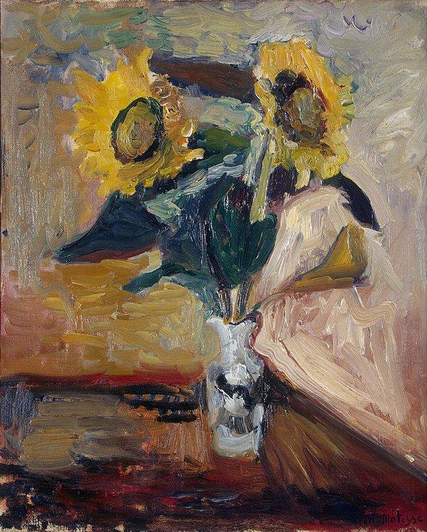 Vase of Sunflowers 1934
