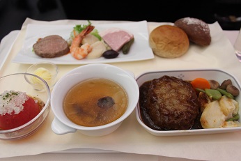 北京線の機内食